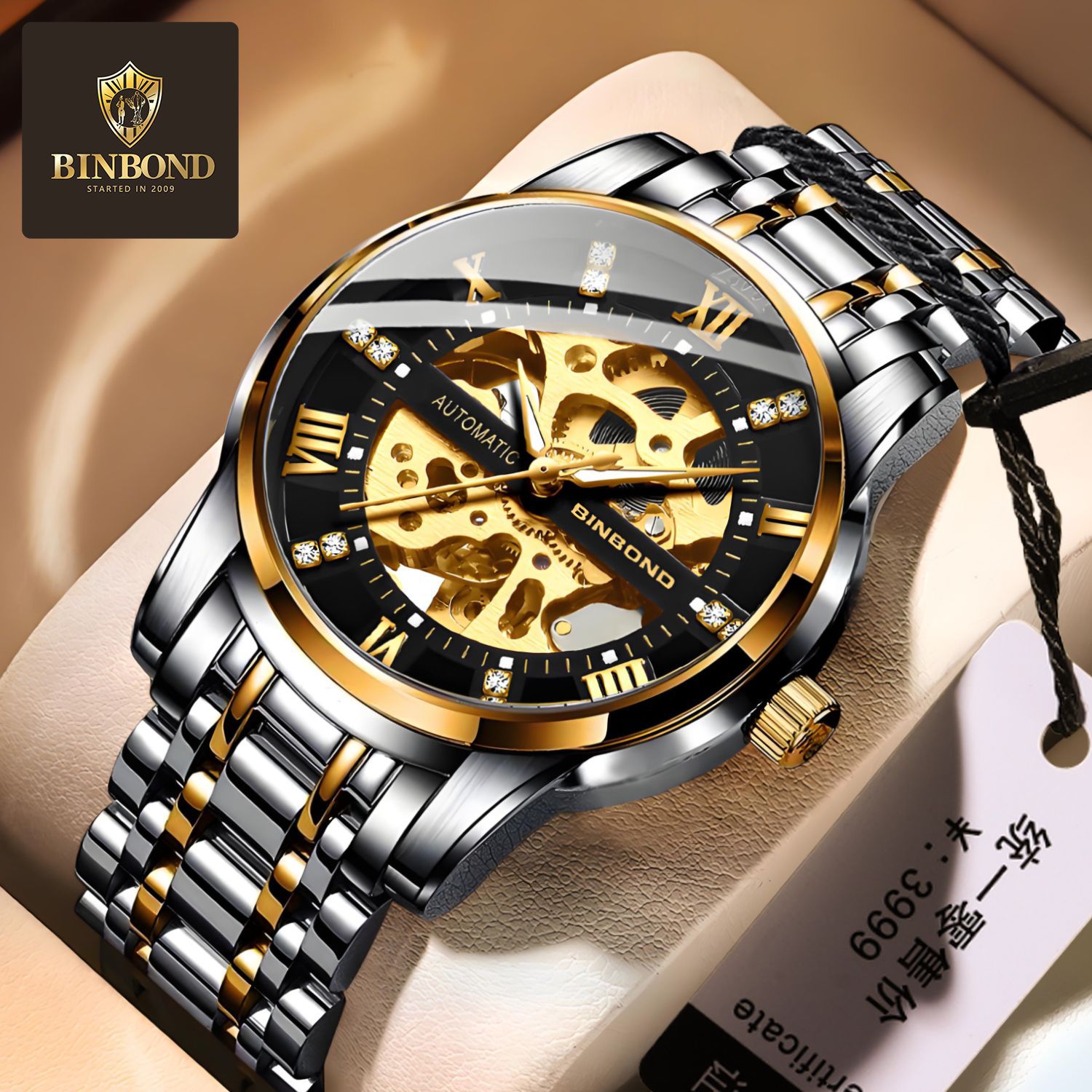 Men'S Accessories Luxury Brands - Bindond Herren Automatische Mechanische Uhren Top-marke