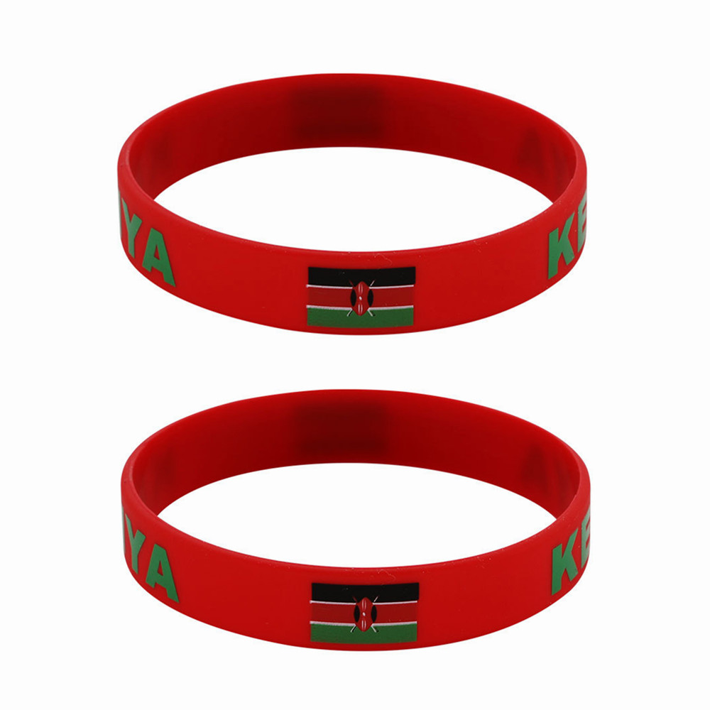 Men Accessories Kenya - 2 stücke Kenia Silikon Armbänder Sportspiel
