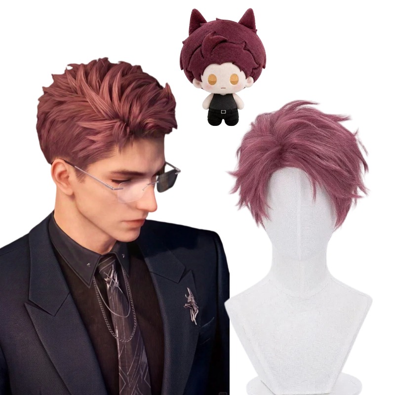Men Accessories For Party - Valko Perücke Game Love and Deepspace
