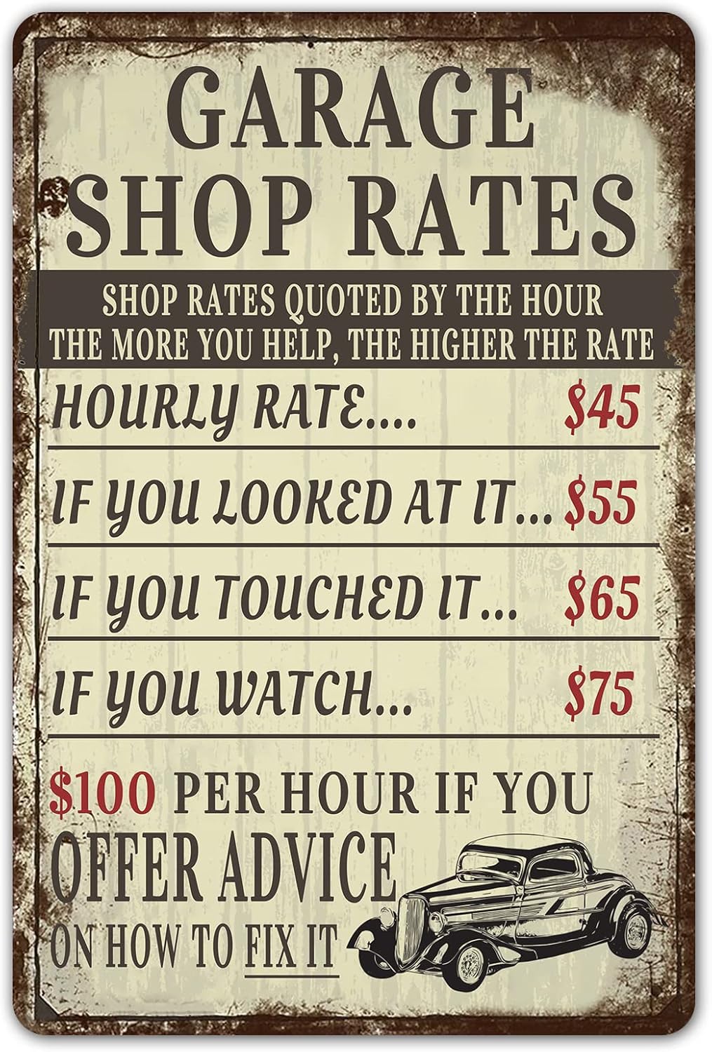 Vintage Garage Shop Rates Meta – Men Accessories Shop Bewertung und Preis