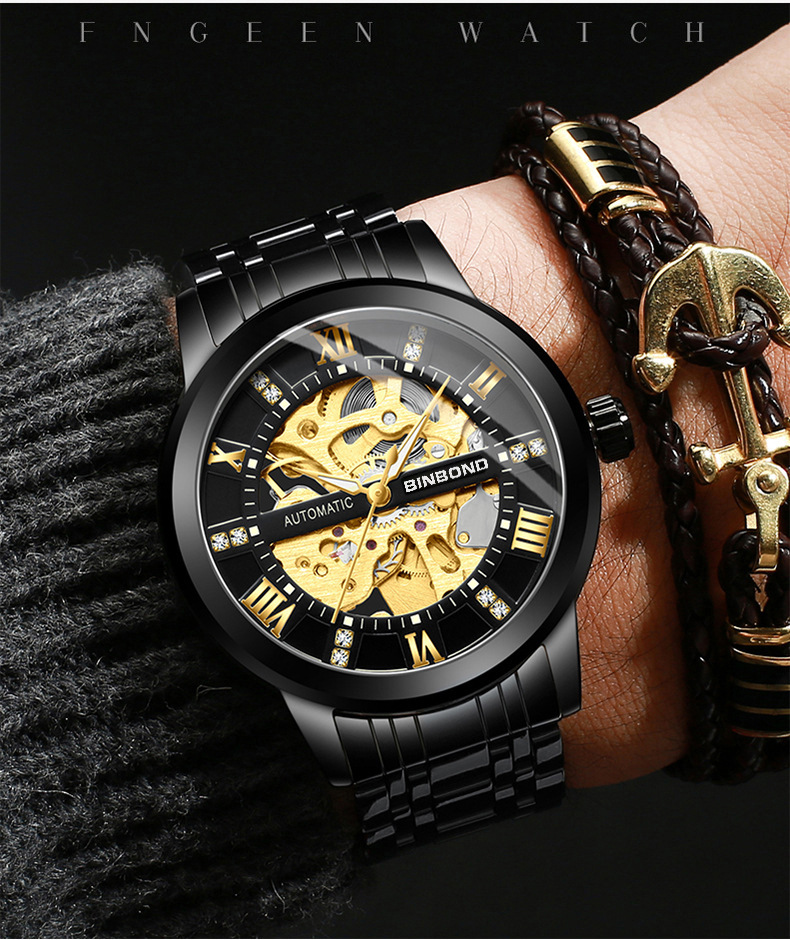 Bindond Herren Automatische Me – Men'S Accessories Luxury Brands Bewertung und Preis