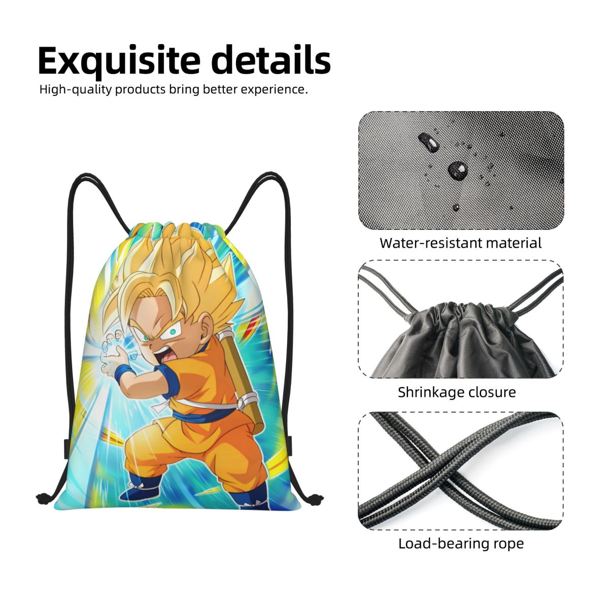 DBZ G-Gokues Cartoon-Kordelzug – Men Accessories Shop Bewertung und Preis
