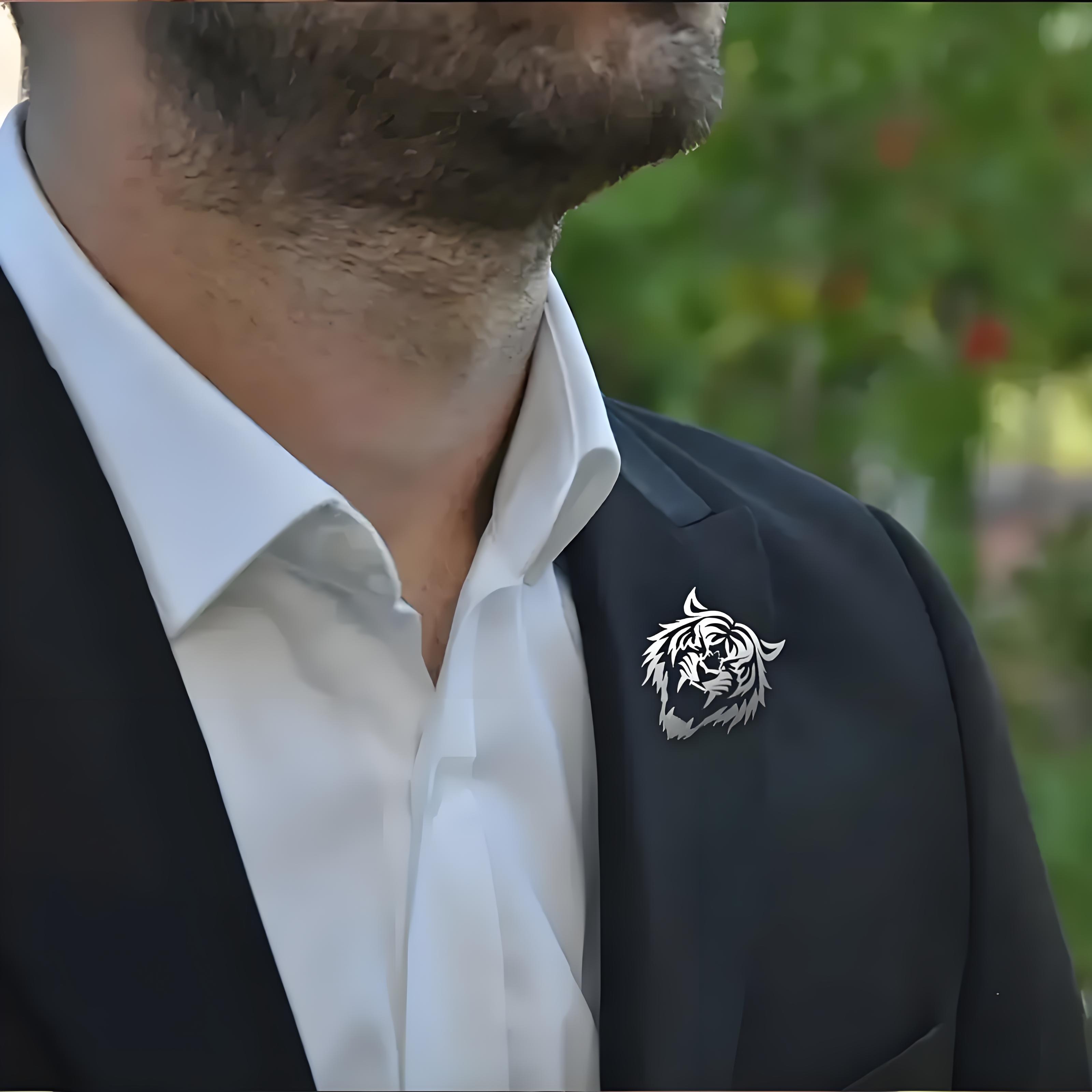 Herren-Anstecknadel mit Tigerk – Men Accessories To Wear Bewertung und Preis