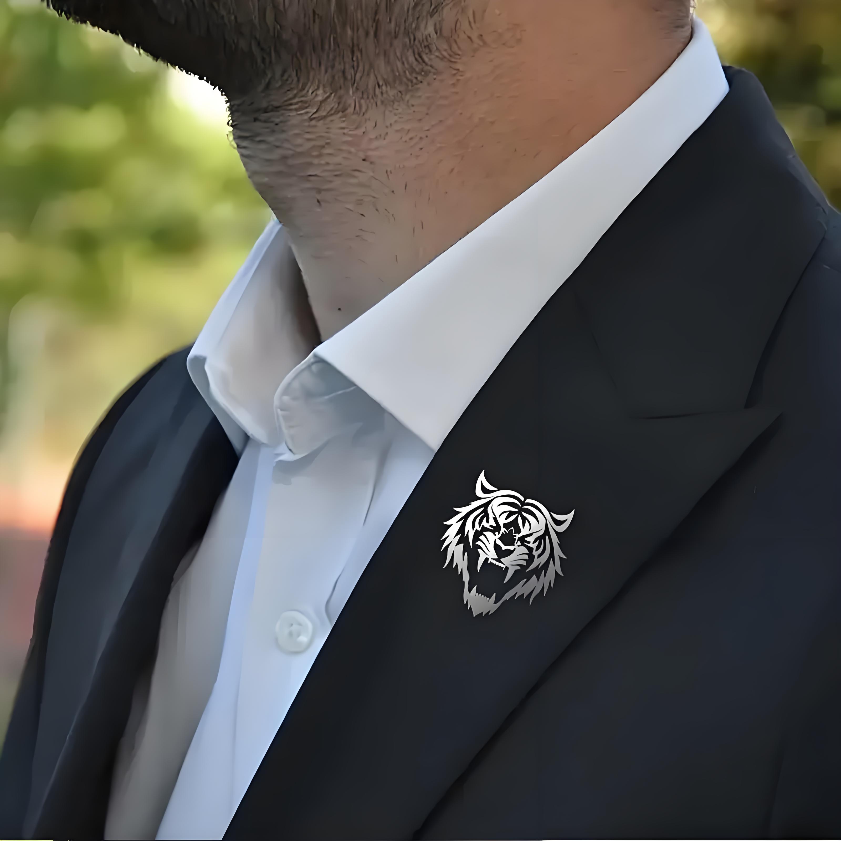Herren-Anstecknadel mit Tigerk – Men Accessories To Wear Bewertung und Preis