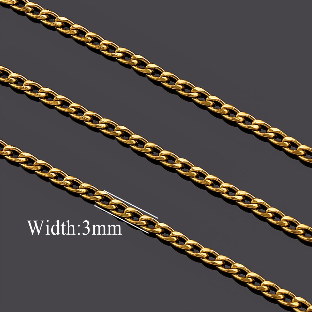 2 Meter Edelstahl-Lippenketten – Men Accessories Chain Bewertung und Preis