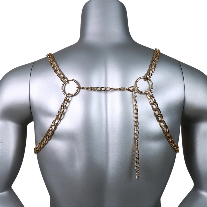 Männer Sexy Metall Körper Brus – Men Accessories Chain Bewertung und Preis