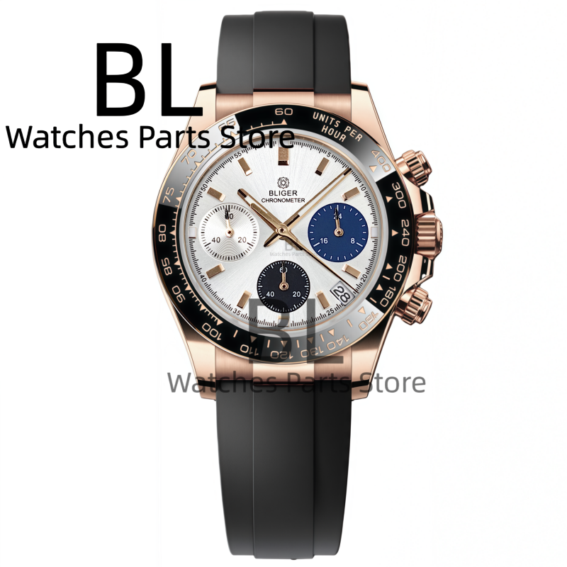 BLIGER Two Tone Silver Rose He – Men'S Accessories Luxury Brands Bewertung und Preis