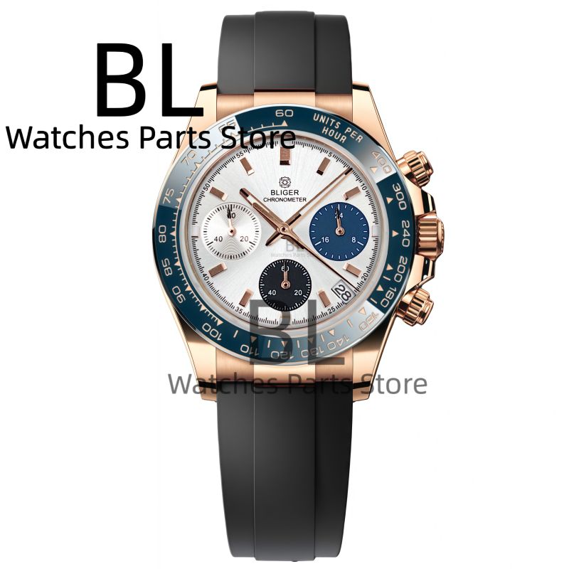 BLIGER Two Tone Silver Rose He – Men'S Accessories Luxury Brands Bewertung und Preis