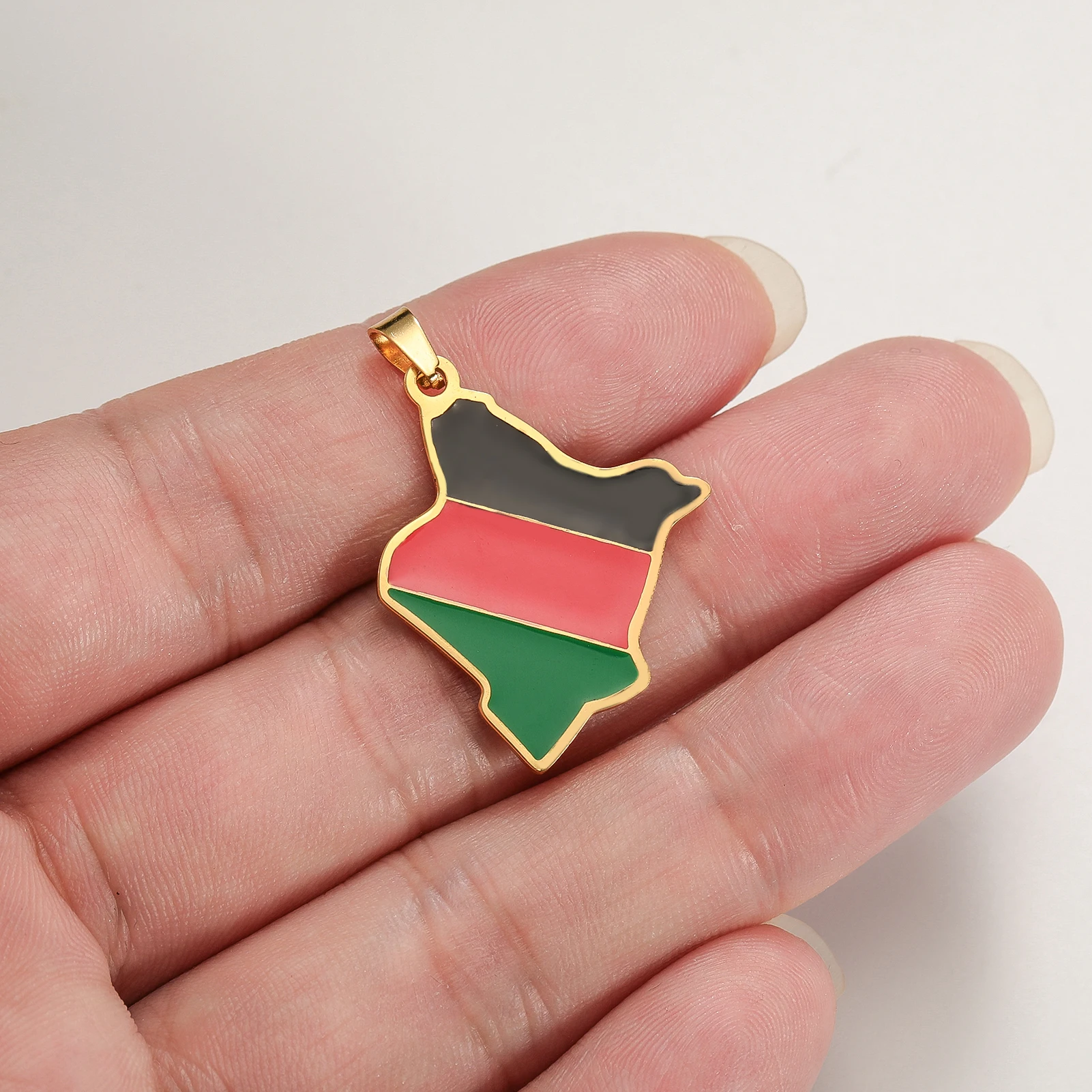 Kenia Nationalkarte Edelstahl- – Men Accessories Kenya Bewertung und Preis