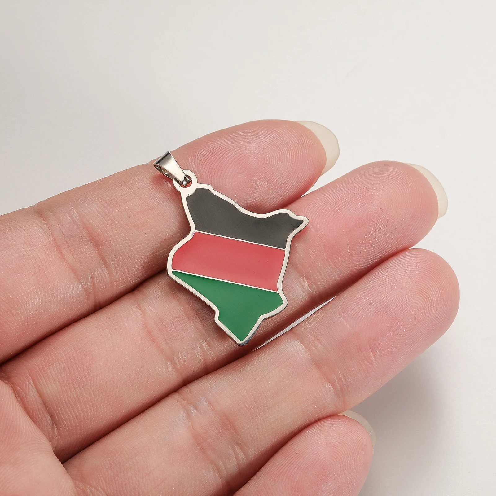 Kenia Nationalkarte Edelstahl- – Men Accessories Kenya Bewertung und Preis