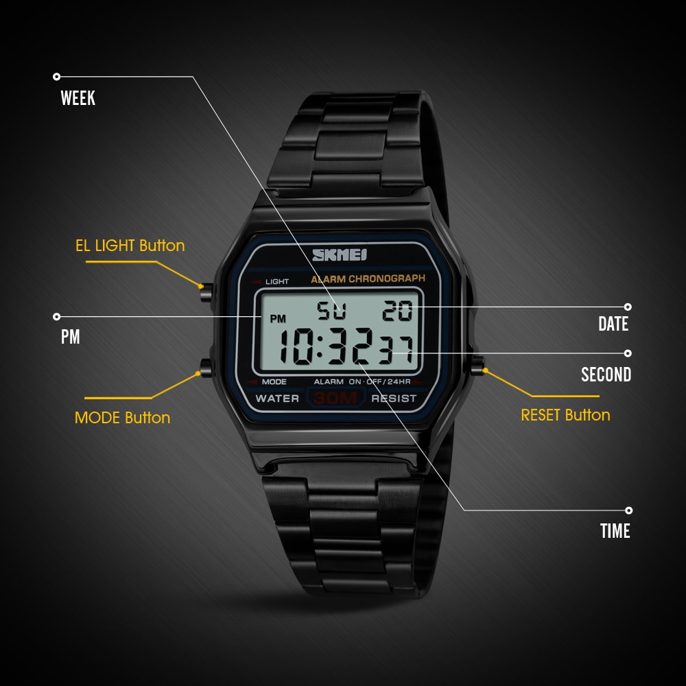 Skmei Top Marke Sport Digitale – Men'S Accessories Luxury Brands Bewertung und Preis