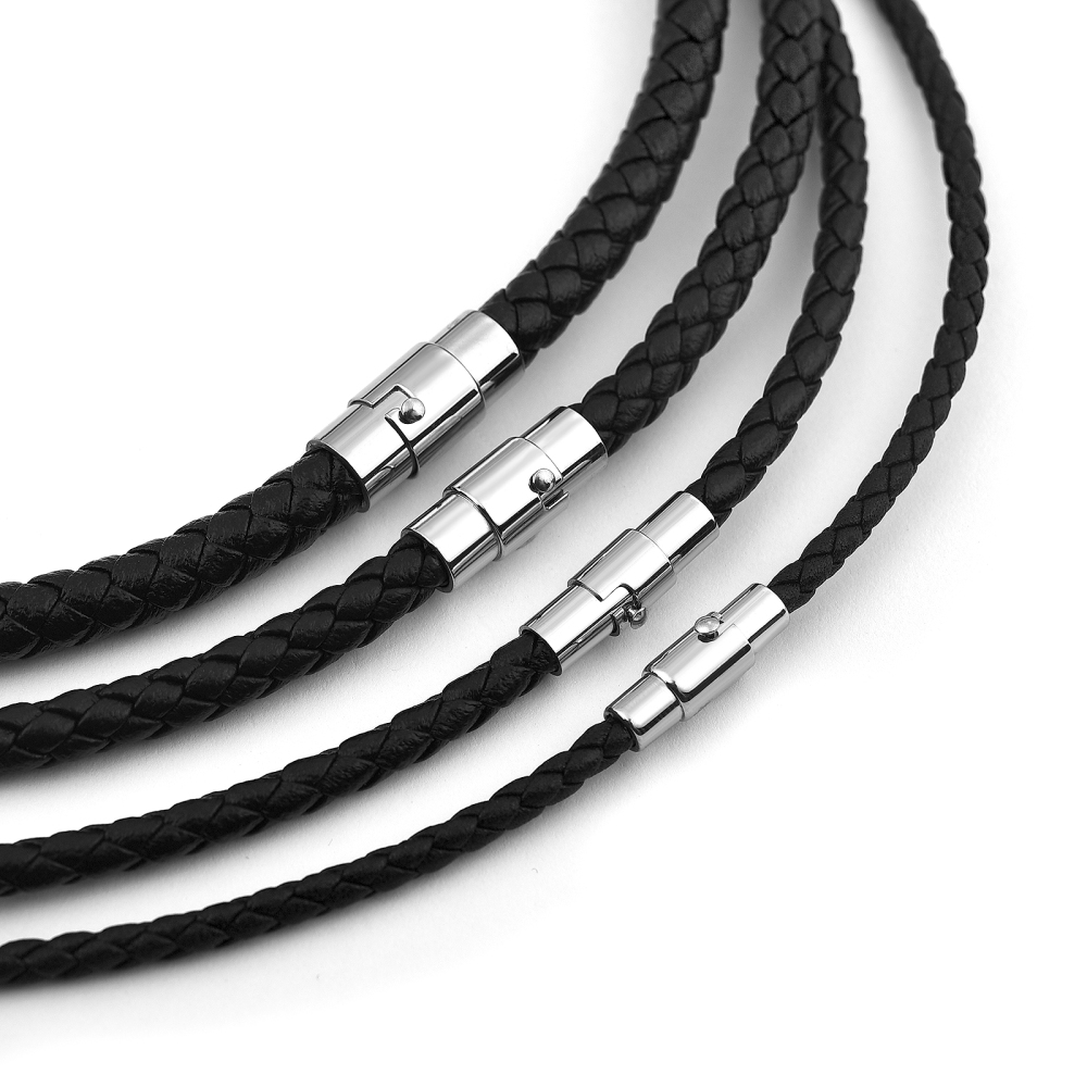 45/50/60cm Lederhalskette mit  – Men Accessories Chain Bewertung und Preis